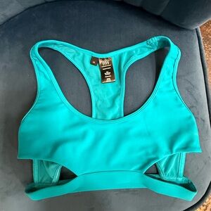 Wicked Weasel Teal Cutout Racerback Bikini Top Size M